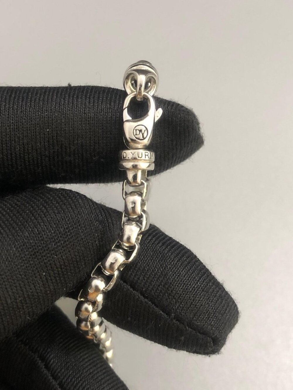 David Yurman Bel Aire Box Chain Bracelet Sterling Silver, 3.6mm, 23cm - Picture 4 of 7
